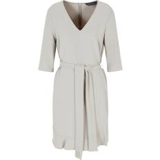 Armani Exchange Dresses Armani Exchange Beige V-Neck Short Dress - Beige