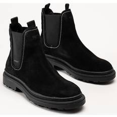 Wildleder Chelsea Boots Gant Klassische Stiefeletten - Schwarz