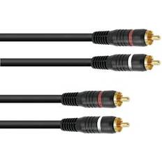 Kablar Omnitronic RCA Cable 2x2 10m
