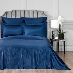 Silk Duvet Covers Elite Silk Queen Dark Duvet Cover Blue