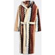 Lin Morgenkåper & Badekåper Missoni Giacomo Hooded Bathrobe - Black Multicolour