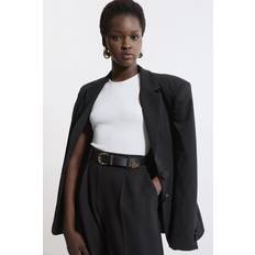 Karen Millen Belts Karen Millen Classic Leather Belt - Black
