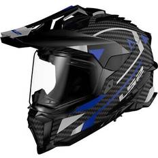 LS2 MX701 Explorer Carbon Adventure Hjälm - Blå