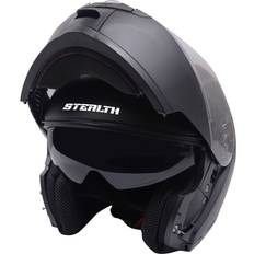 Stealth v159 ece2206 motorcycle motorbike flip modular helmet plain matt black