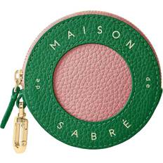 Coin Purses Maison de Sabre Leather Coin Purse - Emerald Lily