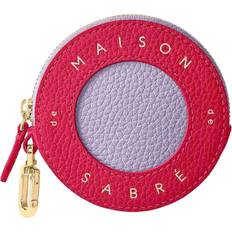 Coin Purses Maison de Sabre Leather Coin Purse - Fuchsia Lavender