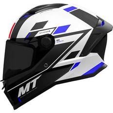 MT Helmets Motorcycle Equipment MT Helmets Mt stinger zivze gloss black white blue motorcycle motorbike helmet