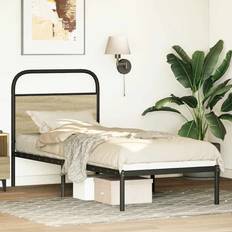 vidaXL Sonoma Oak 75 cm Steel and Engineered Wood Headboard