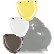 Bandit bubble visors for open face helmets with snap-buttons clear yellow smoke