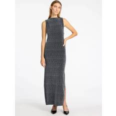 Svarte Kjoler Selected Femme Slfanita Twisted Ankle Length Dress - Silver