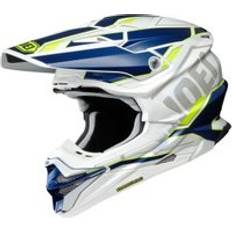 Shoei Motorcycle Equipment Shoei VFX-WR Graphic Motocross Helmet (63-64cm) Allegiant TC-3, Blue/white/yellow