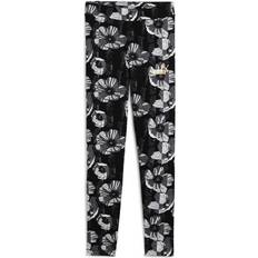 Ropa de niños Puma Essentials Classic Act AOP Leggings - Schwarz