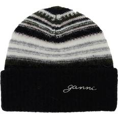 Ganni Nainen Headgear Ganni Soft Wool Beanie - Black/White