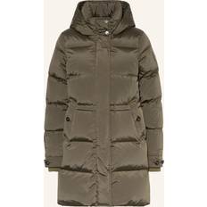 Damen - Stretchgewebe Mäntel Woolrich Alsea Daunenjacke mit Kapuze - Grün