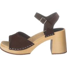 Nubuck Pumps Swedish Hasbeens Inger Chocolate Brown Nubuck - Brun