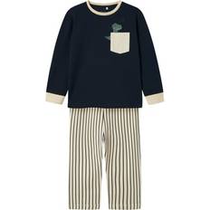 Dinosaurier Pyjamasar Barnkläder Name It Mrade Pyjama Set 2-piece - Dark Sapphire