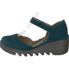 Turquoise - Woman Heels & Pumps Fly London Cupido Tacones Bajos - Gris/Azul