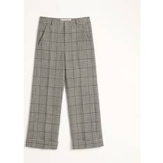 Valentino Pantalons & Shorts Valentino Wool Trousers With Turn-Ups - Ivory/Black