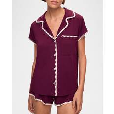 Eberjey Frida Short PJ Set - Plum Ivory
