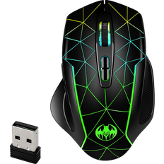 Trådløs gamer mus Evermart Gamer Mus med Trådløs RGB