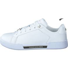 Tommy Hilfiger Court Sneaker With Lace Hardwa - White/Gold