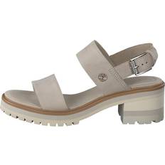 Nubuck Sandalen met hak Timberland Violet Mars 2 Band Sandal - Lt Taupe Nubuck