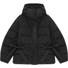 【GANNI】Black Tech Oversized Puffer Jacket Black Black Tech Puffer Coat | GANNI US