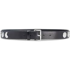 Multicolored - Women Belts Pinko Suasi Studded Belt - Black/Old Silver