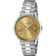 Gucci Klockor Gucci GucciG-Timeless 38mm Yellow Gold Plated YA1264234 Steel/Gold