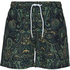 Brown - Men Swimwear Urban Classics Short Classic Paisley - Marron
