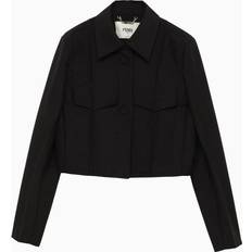 Blazers Fendi Women's Wool And Mohair Blazer - Black