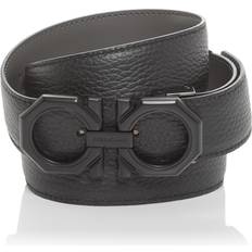 Cinturones Ferragamo Reversible Gancini Belt - Black