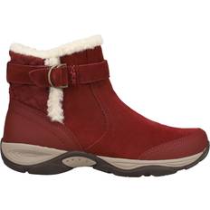 Easy Spirit Seelk Round Toe Zippered Booties - Red