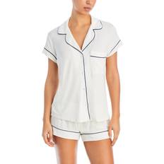 Sleepwear eberjey Gisele Shortie Short Set - Pure Ivory/Navy