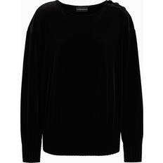 Emporio Armani Dame Sweatere Emporio Armani Uld Sweater Med Rund Hals - Sort
