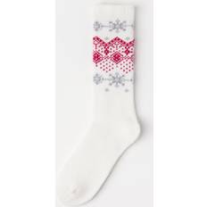Lindex Strumpor Lindex Sock Fair Isle Rag - Kräm