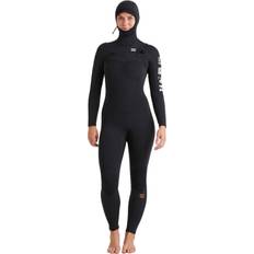 Swim & Water Sports Billabong Womens Synergy Natural 5/4mm Hooded Chest Zip Wetsuit