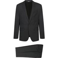 Dolce & Gabbana Elegant Sort Jakkesæt Med Revers Sort