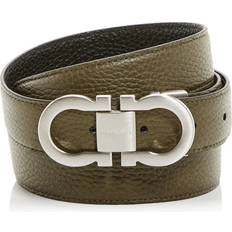 Ferragamo Belts on sale Ferragamo Men's Gancini Leather Belt - New Olive