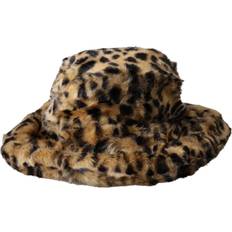 Dolce & Gabbana Brown Hats Dolce & Gabbana Leopard Bucket Hat Brown Fur