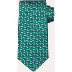 Ferragamo Green Clothing Ferragamo Men's Silk Fish Ball Tie - Green