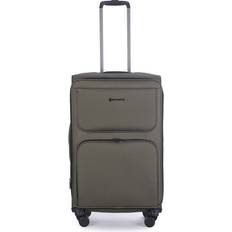 Beige Koffer Stratic Bendigo Light Plus 4-Rollen Trolley 72 cm