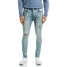 Men - Purple Jeans Purple Brand Painters Jeans Slim Fit - Light Indigo