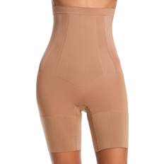 XL Corsetti Spanx OnCore High-Waisted Mid-Thigh Shorts - Brown