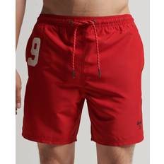 Superdry Swimwear Superdry Print Swim Shorts - Rouge Red