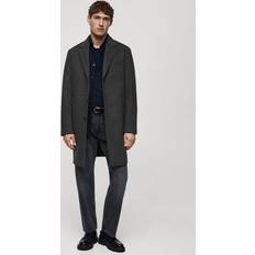 Mango Herr Kappor & Rockar Mango Long Recycled Wool Coat - Medium Heather Grey