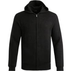 Weird Fish Men Jumpers Weird Fish Samuel Knitted Full Zip Hooded Jumper - Black