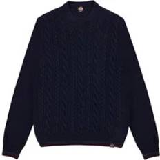 Colmar Herr Överdelar Colmar Cable-Knit Crew-Neck Sweater - Blue