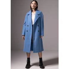 Street One Oversized Revers-Mantel - Blau
