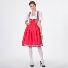 Oktoberfest Fancy Dresses Veishet Bavarian Unique Costume Dress Exquisite Embroidered Maid Dress For Beer Festivals